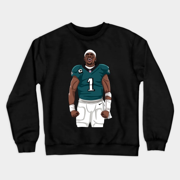 Jalen Hurts Crewneck Sweatshirt by xavierjfong